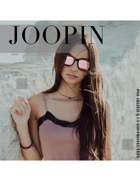 Gafas de sol Joopin cuadradas polarizadas UV400 para hombres y mujeres Gafas de sol Joopin cuadradas polarizadas UV400 para hombres y mujeres