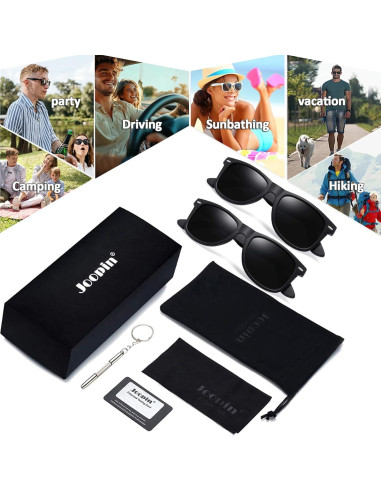 Gafas de sol Joopin polarizadas UV400 unisex 2 pares