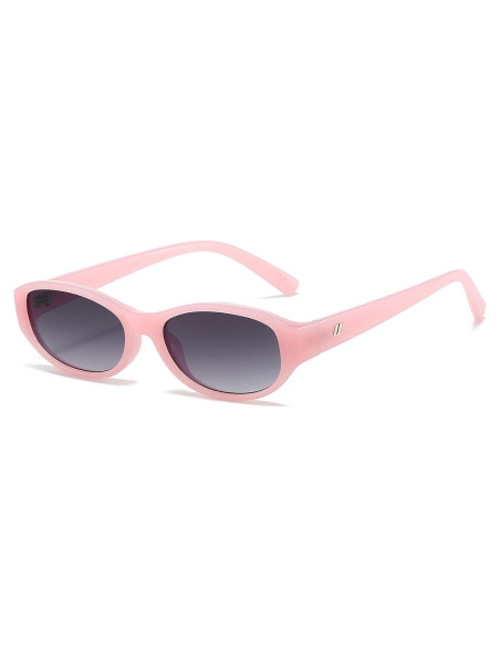 Gafas de sol ovaladas BRMHDY para mujeres, UV400, estilo 90s