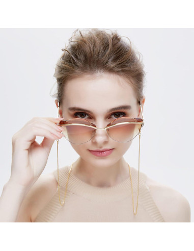 Cadena para Gafas OCR Dorada 78,74 cm con Hebilla Metal