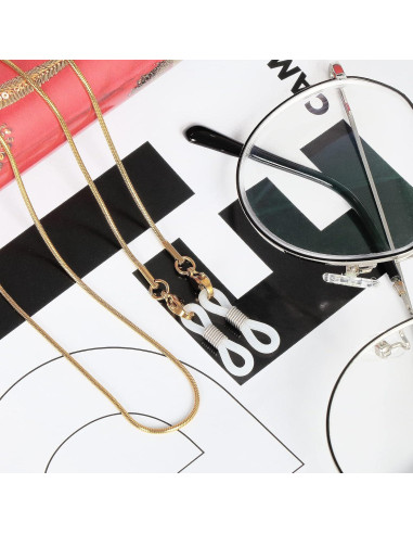 Cadena para Gafas OCR Dorada 78,74 cm con Hebilla Metal