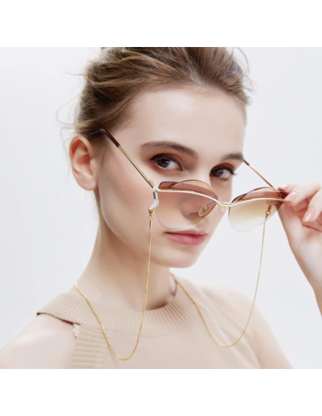 Cadena para Gafas OCR Dorada 78,74 cm con Hebilla Metal