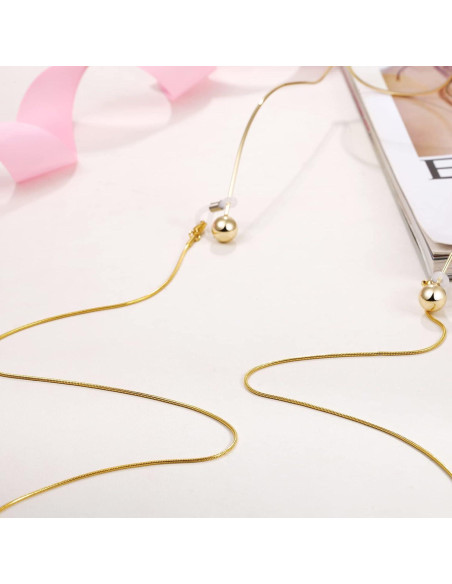 Cadena para Gafas OCR Dorada 78,74 cm con Hebilla Metal