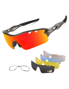 Gafas de sol deportivas BangLong con 5 lentes UV400