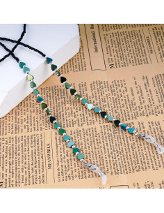 Cadena de Gafas BILIONE Verde Unisex, Soporte Multifuncional 2