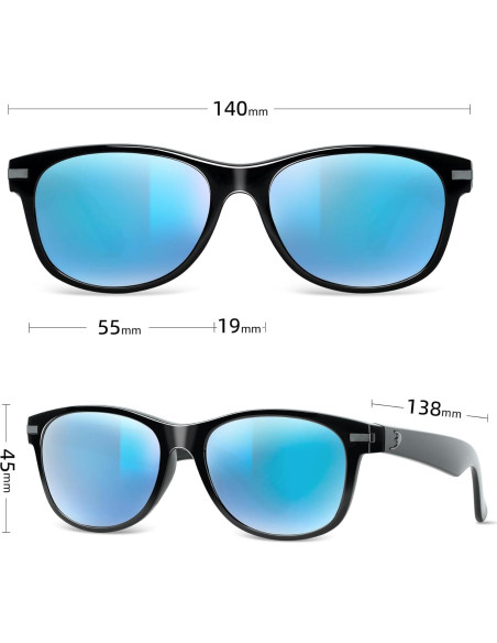 Gafas de sol Bnus B7066 Polarizadas Lentes de Vidrio