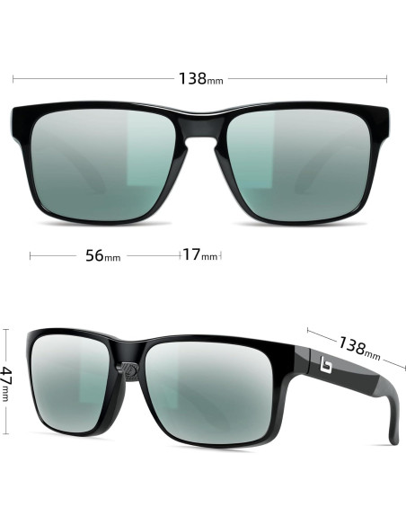 Gafas de Sol BNUS B7066 Polarizadas con Lentes de Vidrio