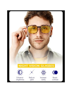 Gafas de Visión Nocturna TJUTR Amarillas Polarizadas 2