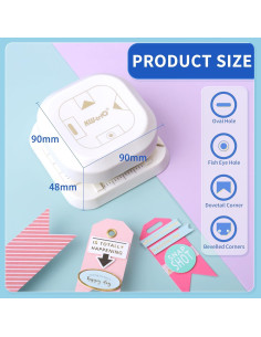 Troquelador de Etiquetas 4 en 1 Kaluofan para Manualidades 2