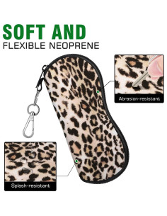 Funda para Gafas MoKo Neopreno 2 Piezas Ultra Ligera 2