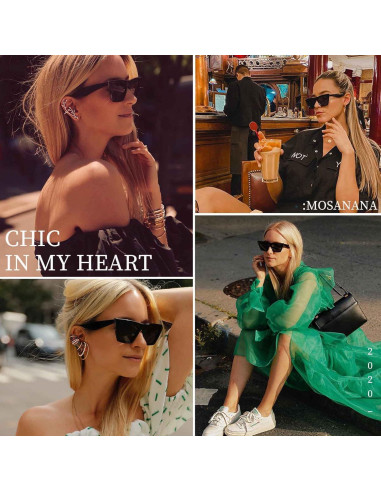 Gafas de sol Mosanana cuadradas UV400 para mujeres
