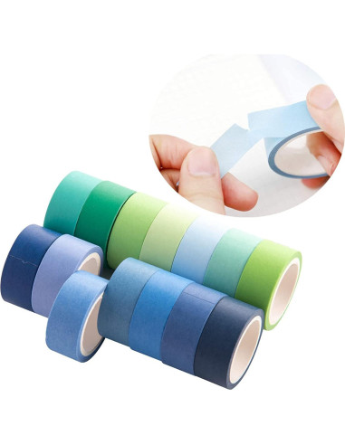 Juego de 60 Rollos de Cinta Washi Emmoolife 15mm x 3m Multicolor