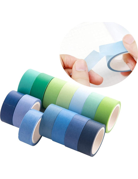 Juego de 60 Rollos de Cinta Washi Emmoolife 15mm x 3m Multicolor