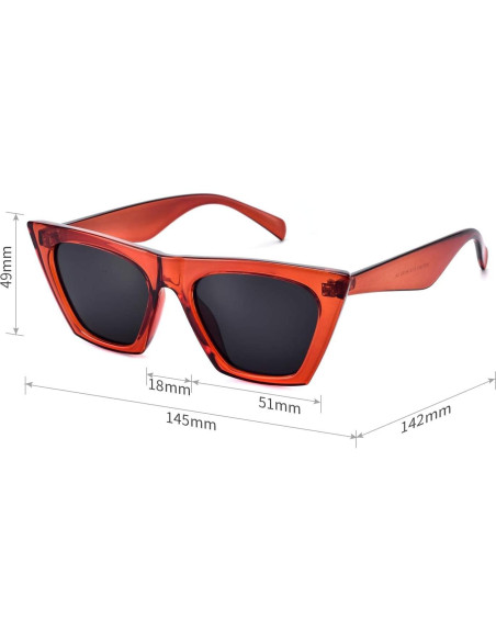 Gafas de Sol Mosanana Cuadradas UV400 para Mujeres