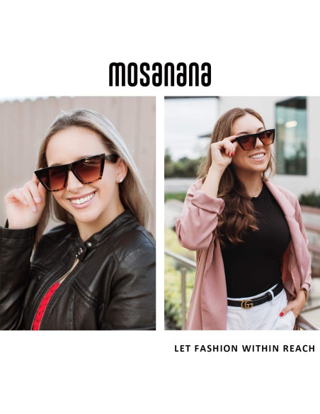 Gafas de sol Mosanana SHINE UV400 Tortuga negra Gafas de sol Mosanana SHINE UV400 Tortuga negra