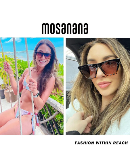 Gafas de sol Mosanana SHINE UV400 Tortuga negra Gafas de sol Mosanana SHINE UV400 Tortuga negra