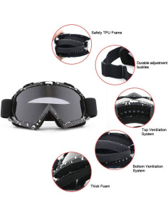 Gafas de Motocross SPOSUNE UV400 para ATV y Dirt Bike 2