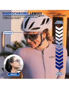 Gafas de sol ROCKBROS fotocromáticas UV400 para ciclismo 2