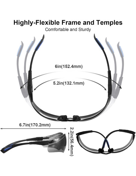 Gafas de Tiro Xaegistac Antivaho con Estuche Duro