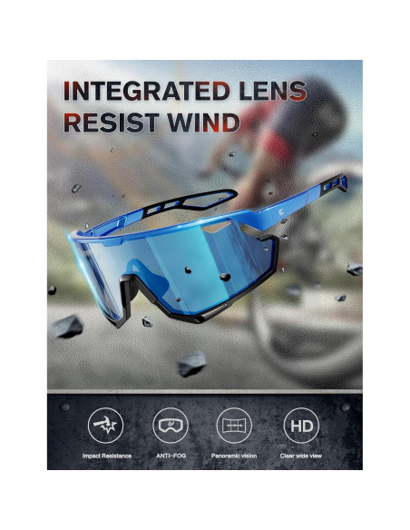 Gafas de Ciclismo Fotoquímicas BIRCEN Azul TR90 Gafas de Ciclismo Fotoquímicas BIRCEN Azul TR90