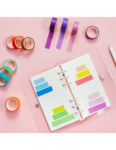 Juego de 60 Rollos de Cinta Washi Emmoolife 15mm x 3m Multicolor