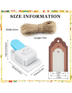 Troqueladora de Etiquetas Manual Lewtemi 3 en 1 3.81/5.08/6.35 cm 2