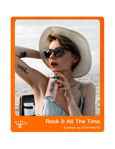 Gafas de Sol Cat Eye EASYHAUTE Retro UV400 para Mujeres