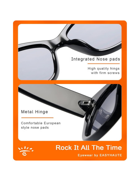 Gafas de Sol Cat Eye EASYHAUTE Retro UV400 para Mujeres