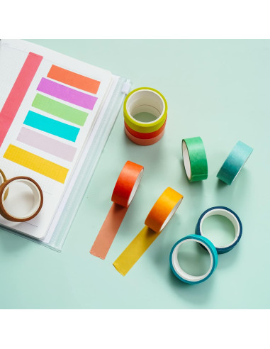 Juego de 60 Rollos de Cinta Washi Emmoolife 15mm x 3m Multicolor