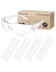 Gafas de Seguridad TICONN Transparentes Anti-rayones