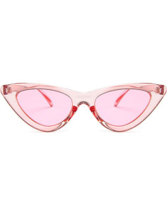 Gafas de Sol Cat Eye Rosa para Mujeres Vintage Plástico 2