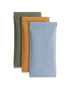 Estuches de Gafas de Cuero PU - 3 Piezas - Impermeables