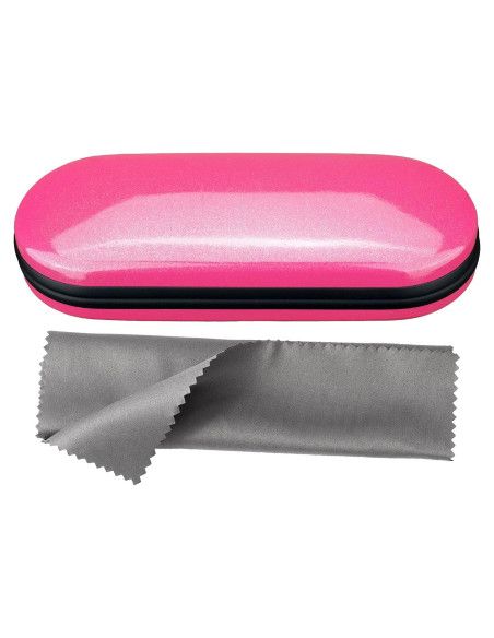 Estuche de Gafas Vemiss Rosa Ligero y Protector 16.18x6.03cm