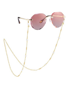Cadena de Gafas PEARLADA de Oro 18K y Perlas Barrocas