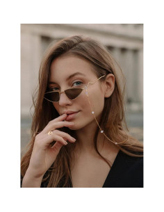 Cadena de Gafas PEARLADA de Oro 18K y Perlas Barrocas 2