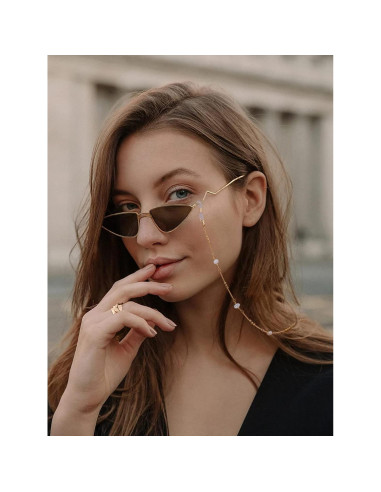 Cadena de Gafas PEARLADA de Oro 18K y Perlas Barrocas