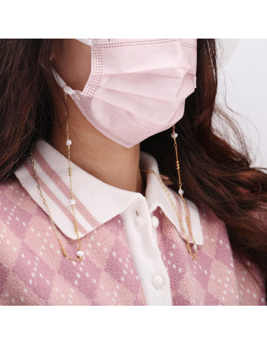 Cadena de Gafas PEARLADA de Oro 18K y Perlas Barrocas