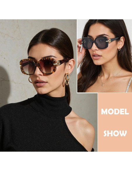 Gafas de sol cuadradas UV400 para hombres y mujeres - Verde M2 Gafas de sol cuadradas UV400 para hombres y mujeres - Verde M2