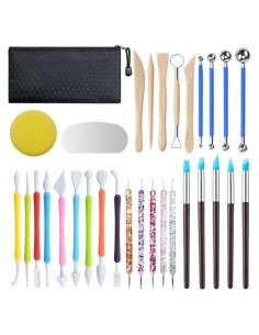 Kit de Herramientas de Arcilla LANGQUN 31 Piezas para Escultura