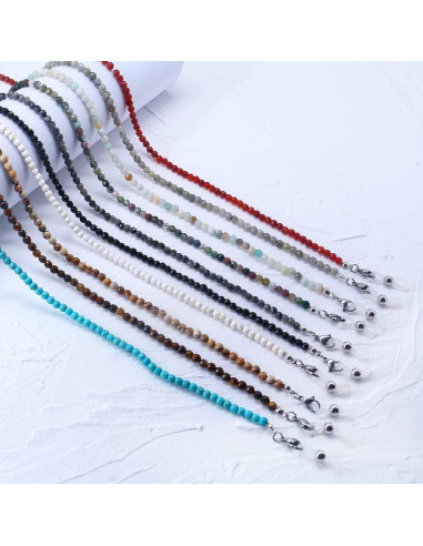 Cadena de Gafas KAI Top de Piedra Natural para Mujeres