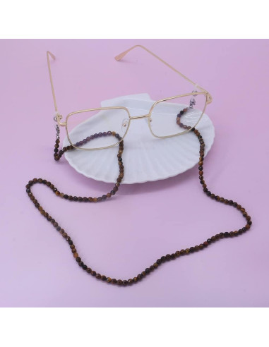 Cadena de Gafas KAI Top Ojo de Tigre Moda 73 cm