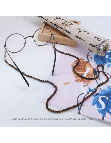 Cadena de Gafas KAI Top Ojo de Tigre Moda 73 cm