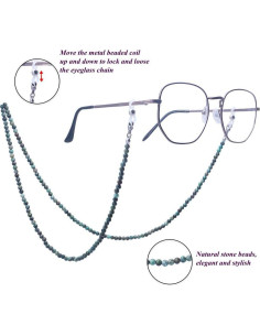 Cadena de Gafas KAI Top Turquesa Africana Moda Ajustable 2