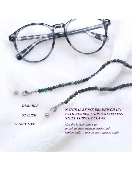 Cadena de Gafas KAI Top Turquesa Africana Moda Ajustable