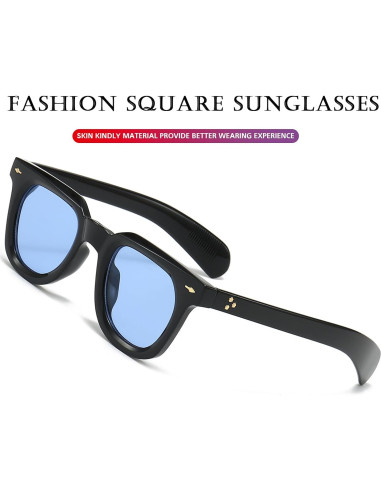 Gafas de sol cuadradas PORADAY unisex con lentes UV400