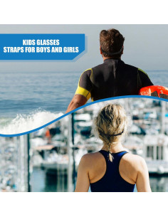 Correa Ajustable para Gafas KECHIO 4 Piezas Nylon 24-34 cm 2