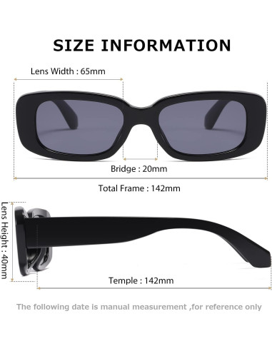 Gafas de sol KIMORN rectangulares UV400 para hombres y mujeres