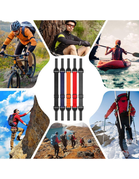 Correa Ajustable para Gafas KECHIO Gris 24-34 cm Paquete 4 Correa Ajustable para Gafas KECHIO Gris 24-34 cm Paquete 4