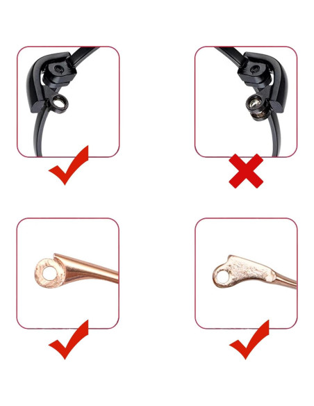 Patas de Gafas de Metal TORWOL 138mm Oro Rosa Reemplazo