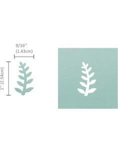 Troquel de Papel Bira Craft Helecho 2.54 cm para Manualidades 2